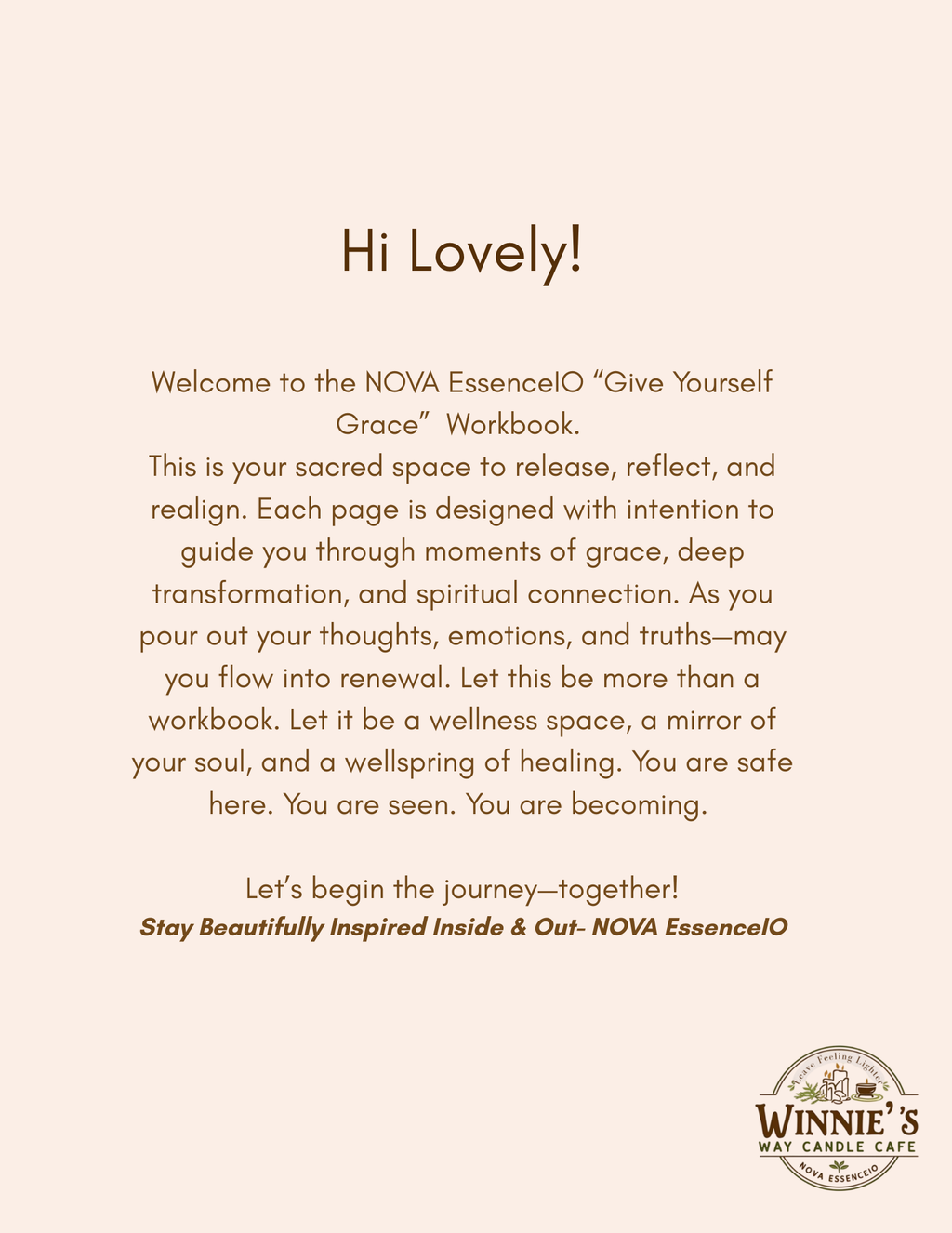 Give Yourself Grace Affirmation Based E-Book