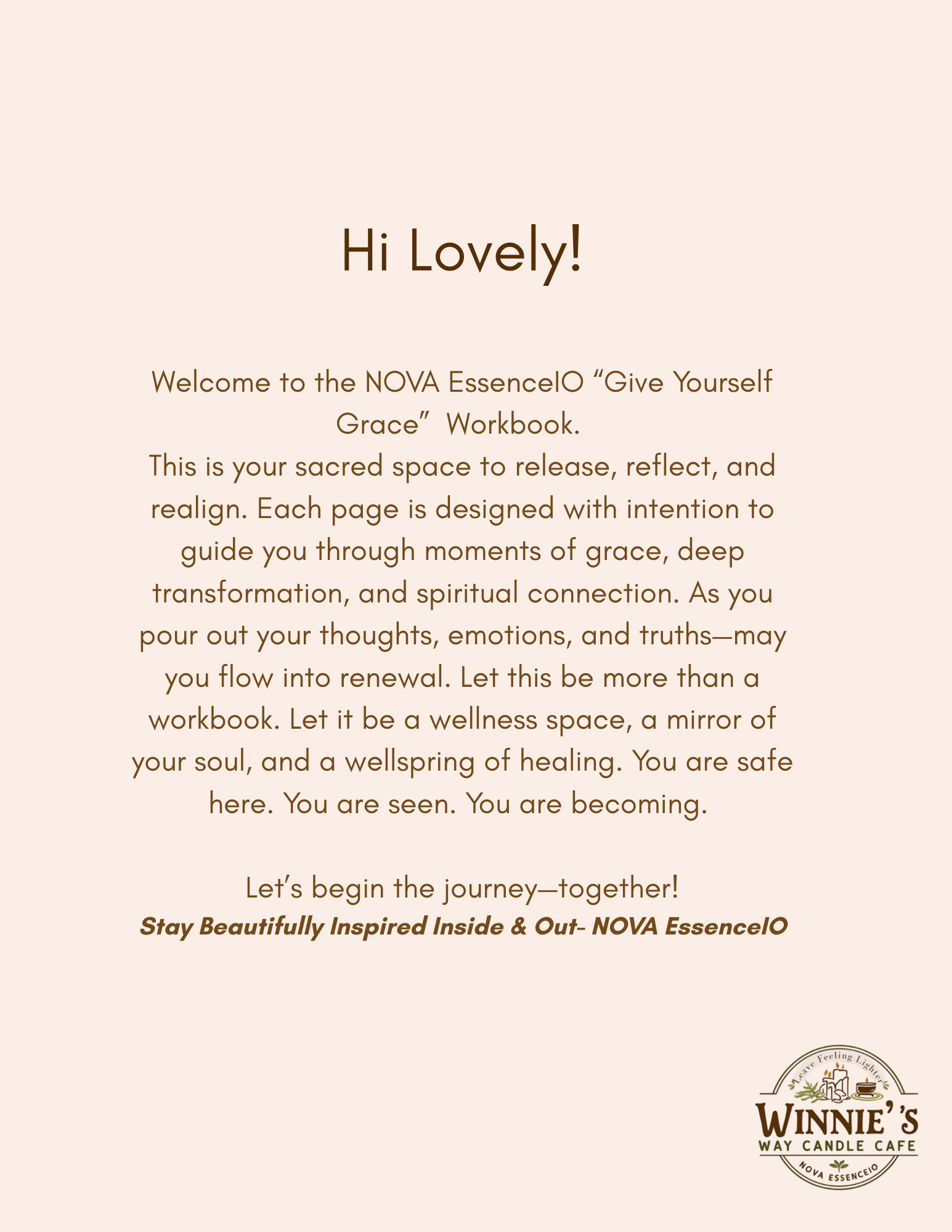 Give Yourself Grace Affirmation Based E-Book