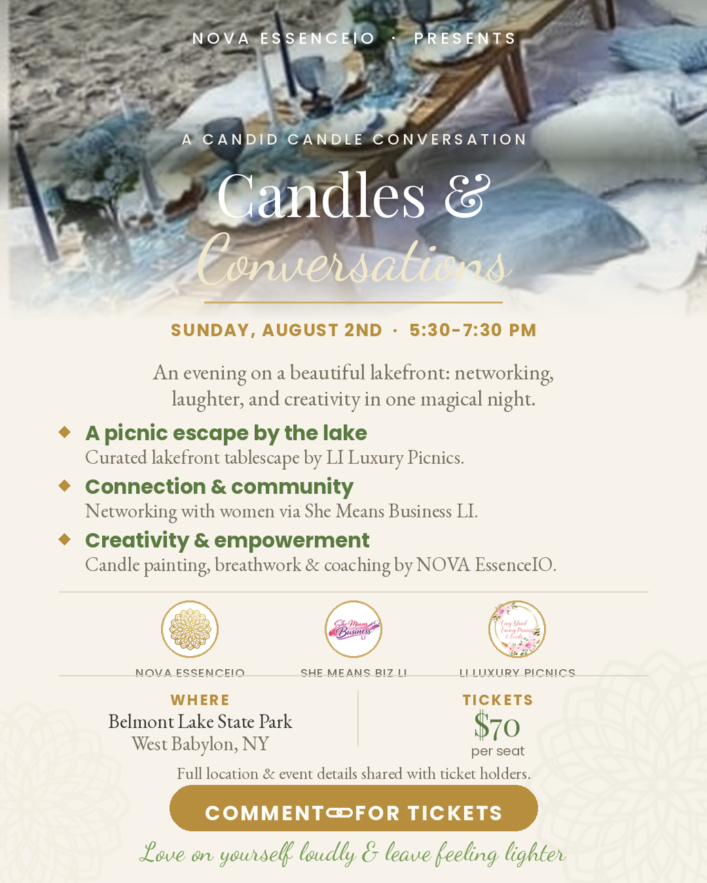 Candid Candles Convo’s | She Means Business LI